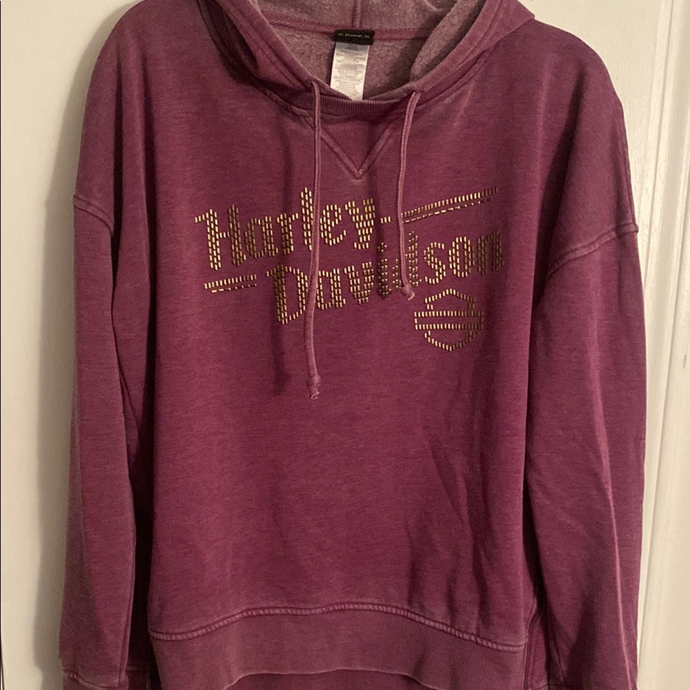 Harley-Davidson Purple Long Sleeve Oversized Hoodie